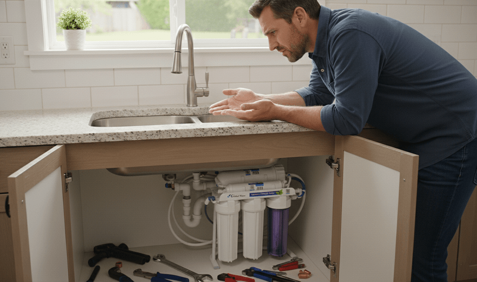 Dlaczego woda nie przepływa przez filtr wody?